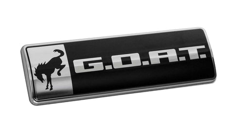 Ford Performance 4.5" Chrome & Black Goat Emblem M-1447-GOAT for 2021-2025 Bronco
