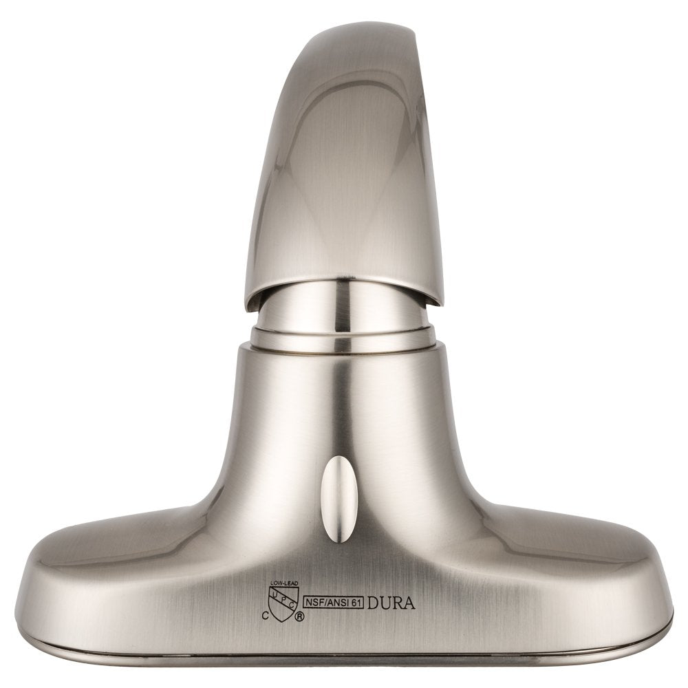 RV Bathroom Faucet Dura Faucet DF-NML210-SN Single Lever (Brushed Satin Nickel)