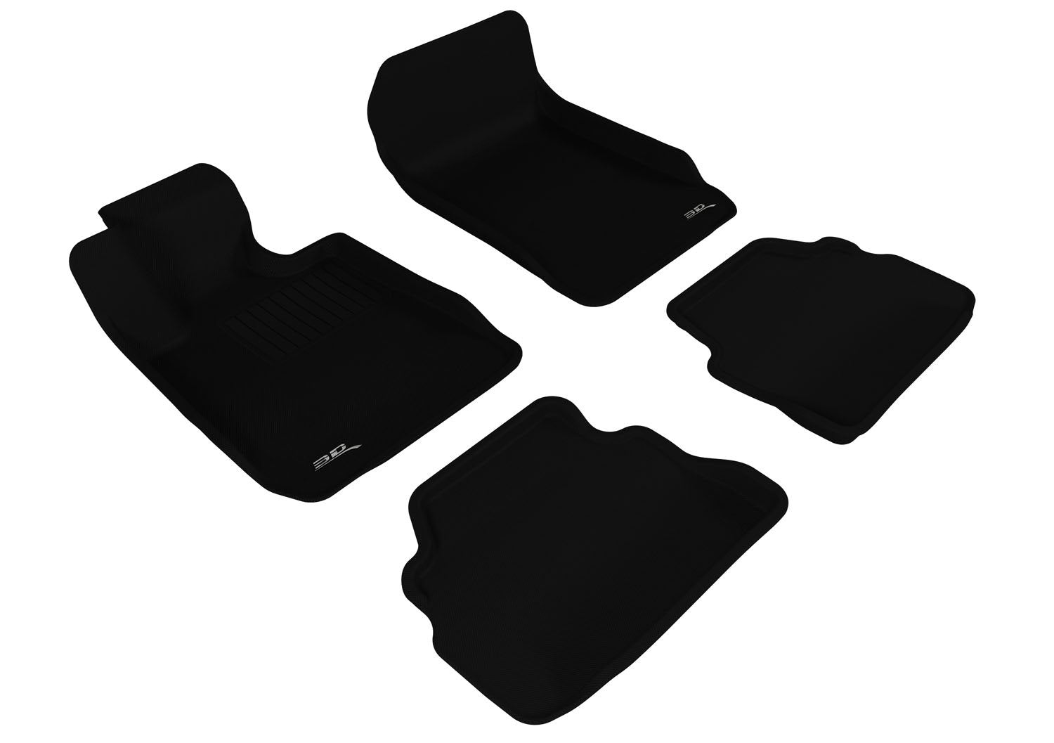 3D MAXpider Kagu Custom Fit Floor Mat for 2017-2020 Acura MDX Sport Hybrid - Complete Set