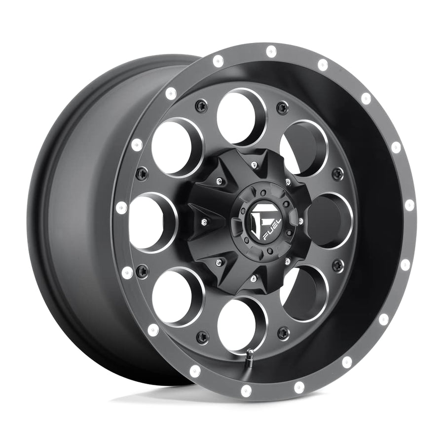 1PC Fuel D525 17X9 6X135/5.5 MT-BLK-MIL -12MM - D52517909845