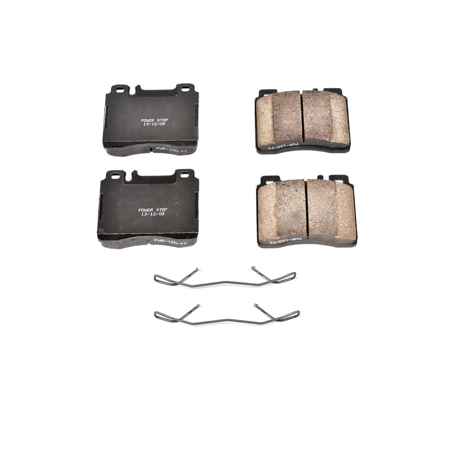 Power Stop Front Brake Kit For Mercedes-Benz 300SE 1991-93 |S320 1994-99 |CL500 1998-99 |S350 1994-95 |S420 1994-99 |Mercedes-Benz S500 1994-99 - Ceramic Brake Pads With Installation Hardware, 17-577