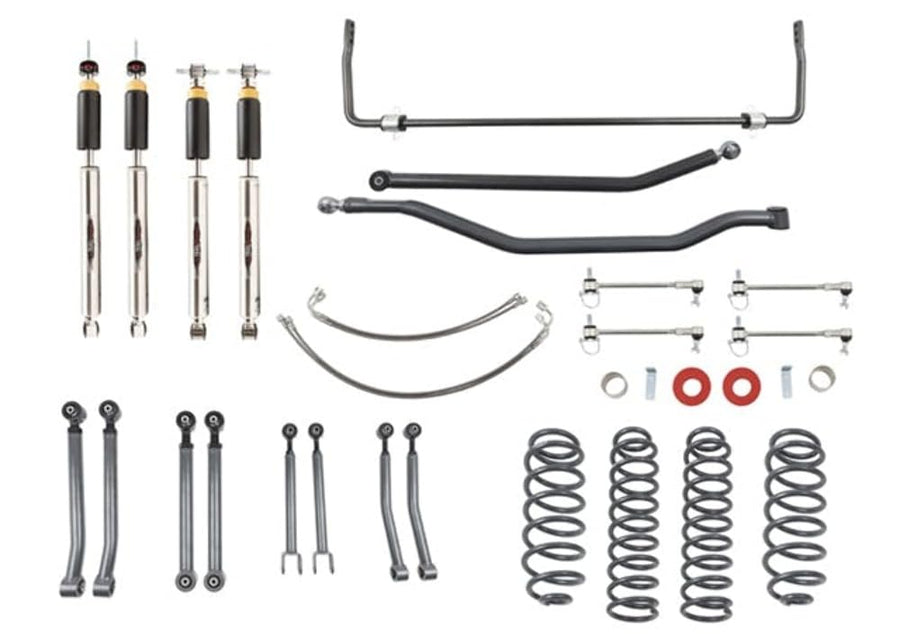 4" Belltech Trail Performance Suspension Lift Kit, Fits 07-17 Wrangler Rubicon Unlimited JK 4dr