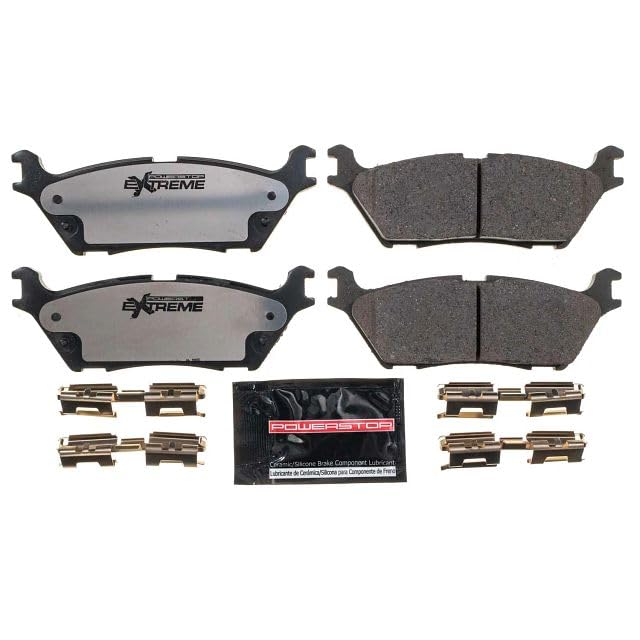 Power Stop Z36-1790 Z36 Rear Truck and Tow Carbon-Fiber Ceramic Brake Pads For 2018-2021 Ford Expedition | 2015-2020 Ford F-150 [Models with Electric Parking Brake] | 2018-2021 Lincoln Navigator