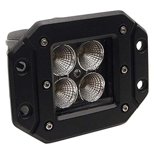 77910K Southern Truck 2-Inch Square Flush Mount Cree Led Lights - (Pair | Chrome Series White/Amber) W/Harness 79903