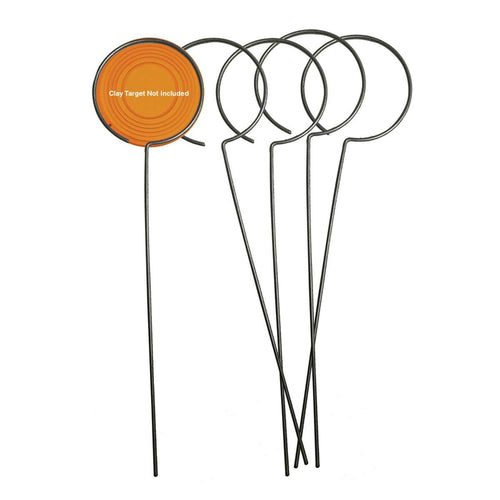 Wire Clay Target Holders Birchwood Casey for Shooting Practice - Lightweight Portable Easy to Use 10" High Wire Frame Holders - 5 Pack