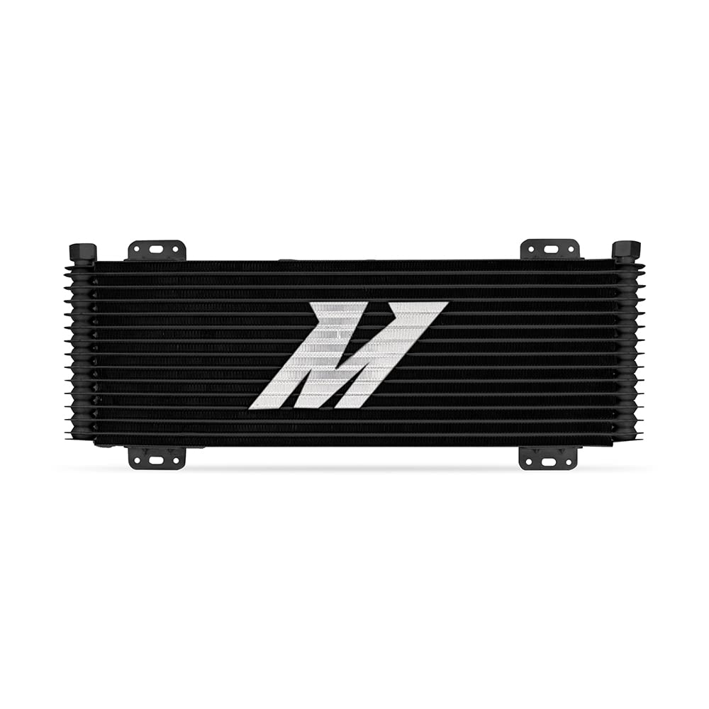 Mishimoto 13-Row Universal Stacked Plate Transmission Cooler, Powder Coated, 22.85-in X 7.10-in X 1.25-in Core