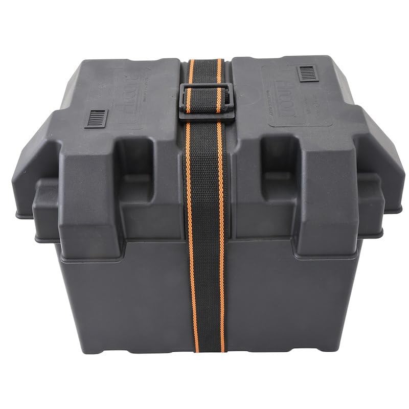 Arcon 54 Inch Battery Box Strap Kit Black Woven Polypropylene Strap with Plastic Buckle Stainless Steel Fasteners Complete Hold-Down Hardware for Battery Boxes Arcon 11796