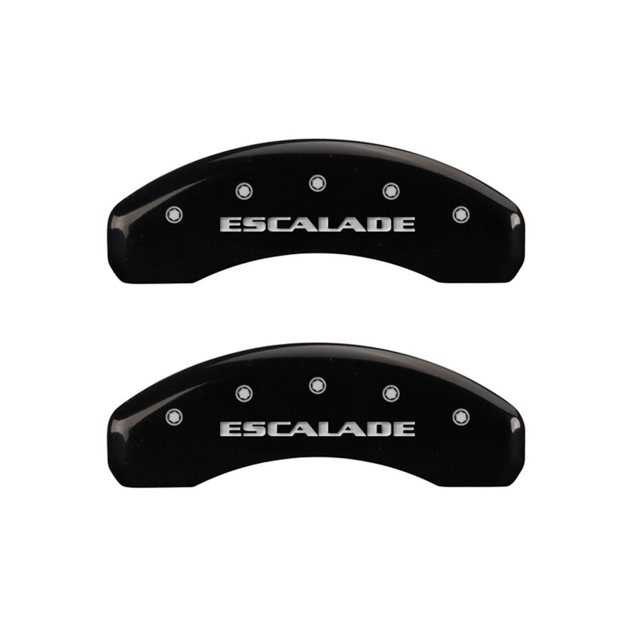 Escalade MGP Caliper Covers 35015SESCBK Black Caliper Covers - Engraved Front & Rear44; Set of 4