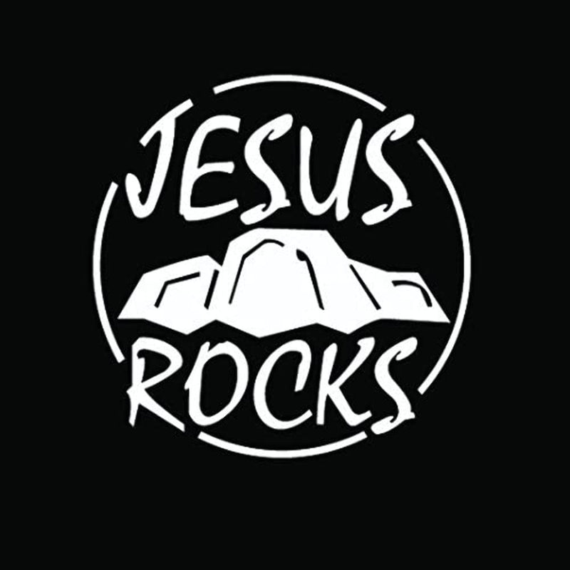 6" Skyjacker JRD6-W White Jesus Rocks Decal