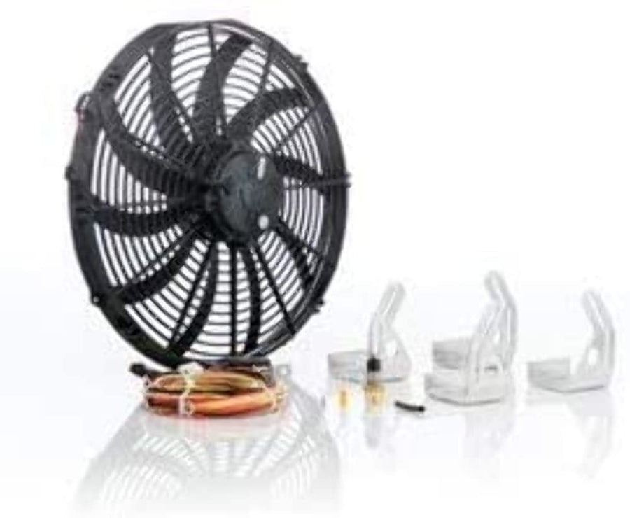 95014 Be Cool 16" Euro Black, Medium Profile Fan Module, 1 Pack