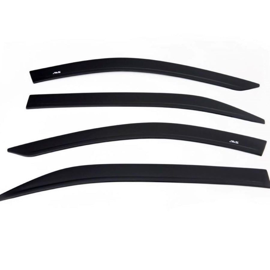 Low Profile Auto Ventshade [AVS] Rain Guards for 2013 - 2017 Honda Accord Sedan | Window Vent Visors, 4 pcs. - Smoke w/Chrome Trim | 794017