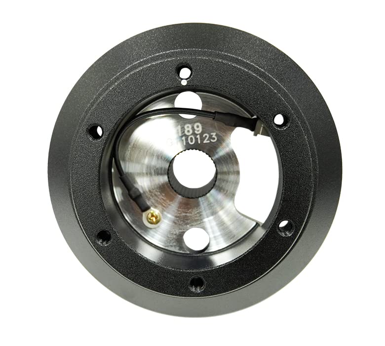 NRG Innovations Wheel NRG-SRK-189H Quick Release Short Hub Adapter 6 X 70mm Bolt Pattern, Retain Horn & Turn Signals, Black Body, Comes with Resistors