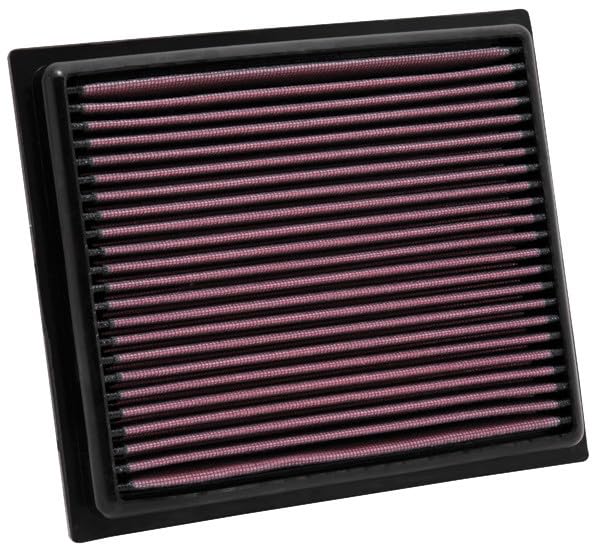 K&N High-Flow Engine Air Filter Original Lifetime: Increase Power: Premium, Washable: Compatible with 2010-2024 Lexus/Mitsubishi/Toyota: (See Product Description for Select Models), 33-2435