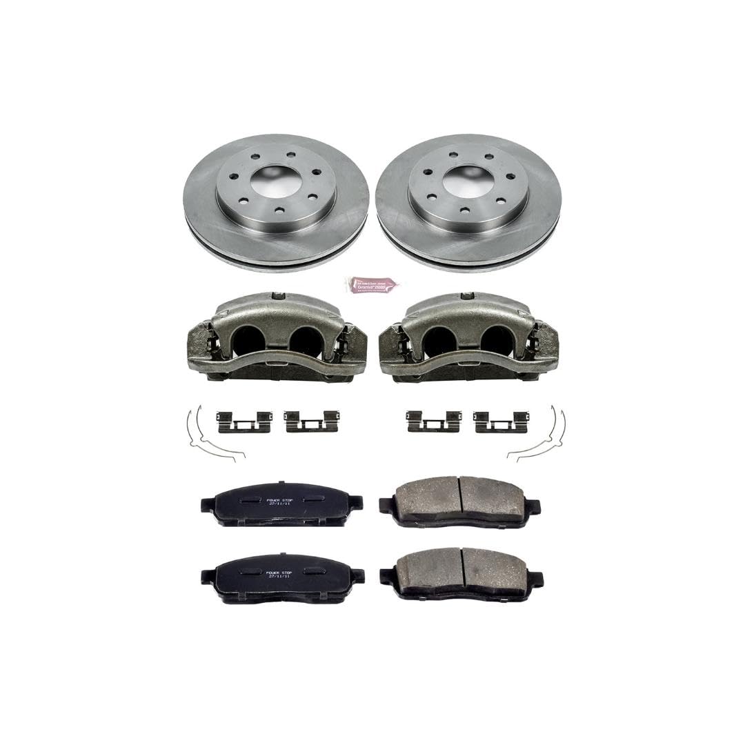 Power Stop KCOE1946A 1-Click Autospecialty OE Replacement Brake Kit with Calipers For Ford F-150 2005-2008, Lincoln Mark LT 2006-2008 [Model Specific]