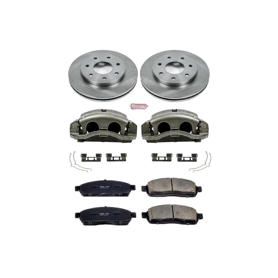 Power Stop KCOE1946A 1-Click Autospecialty OE Replacement Brake Kit with Calipers For Ford F-150 2005-2008, Lincoln Mark LT 2006-2008 [Model Specific]