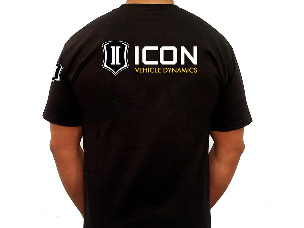 Large ICON Standard-Logo Tee Black, ICON-TEE-STD-BLK-L