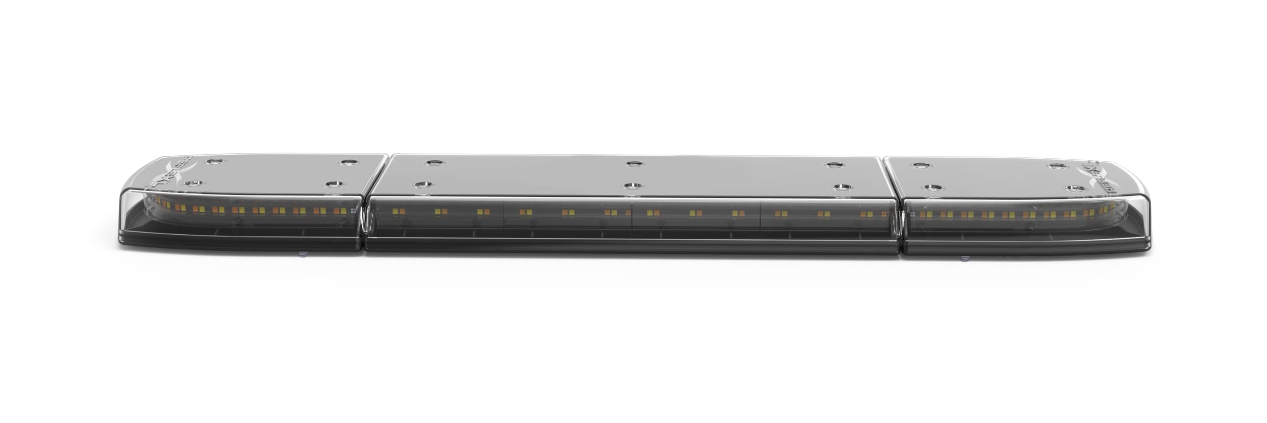 ECCO 24 Inch LED Light Bar Single Row Amber White Flood Beam 84W Off Road Lights for Trucks Commercial Vehicles, 5 Year Warranty