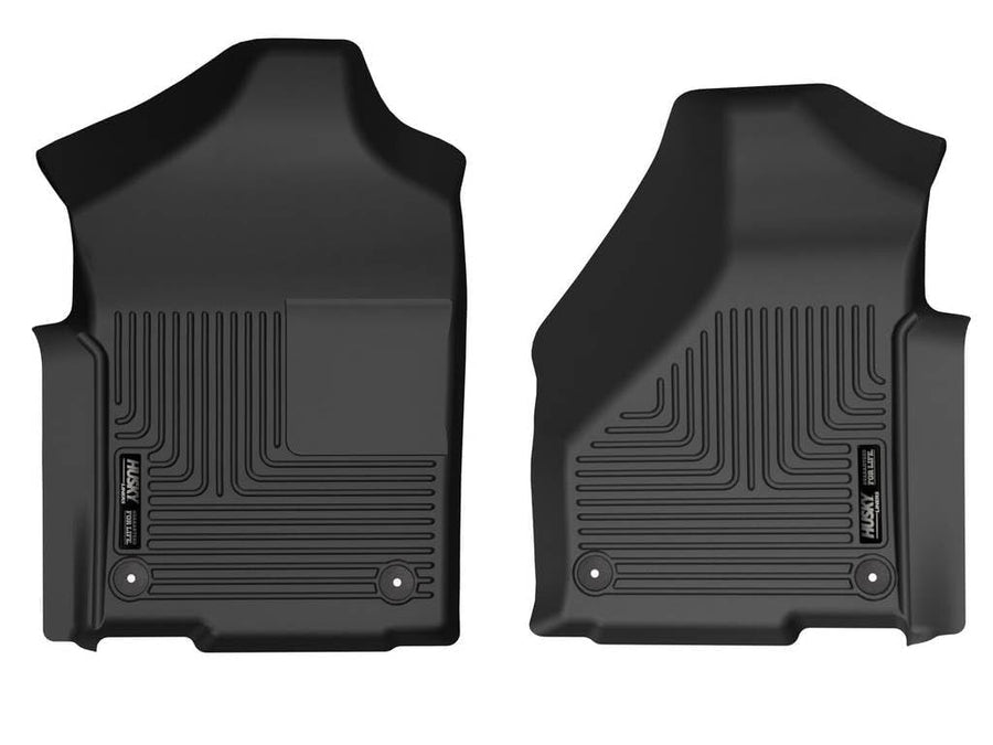 Husky Liners Floor Mats X-act Contour | Fits 2019-2024 Ram 2500/3500 (Standard CAB w/Vinyl Floor) | Front Row, 2-pc Black - 50691