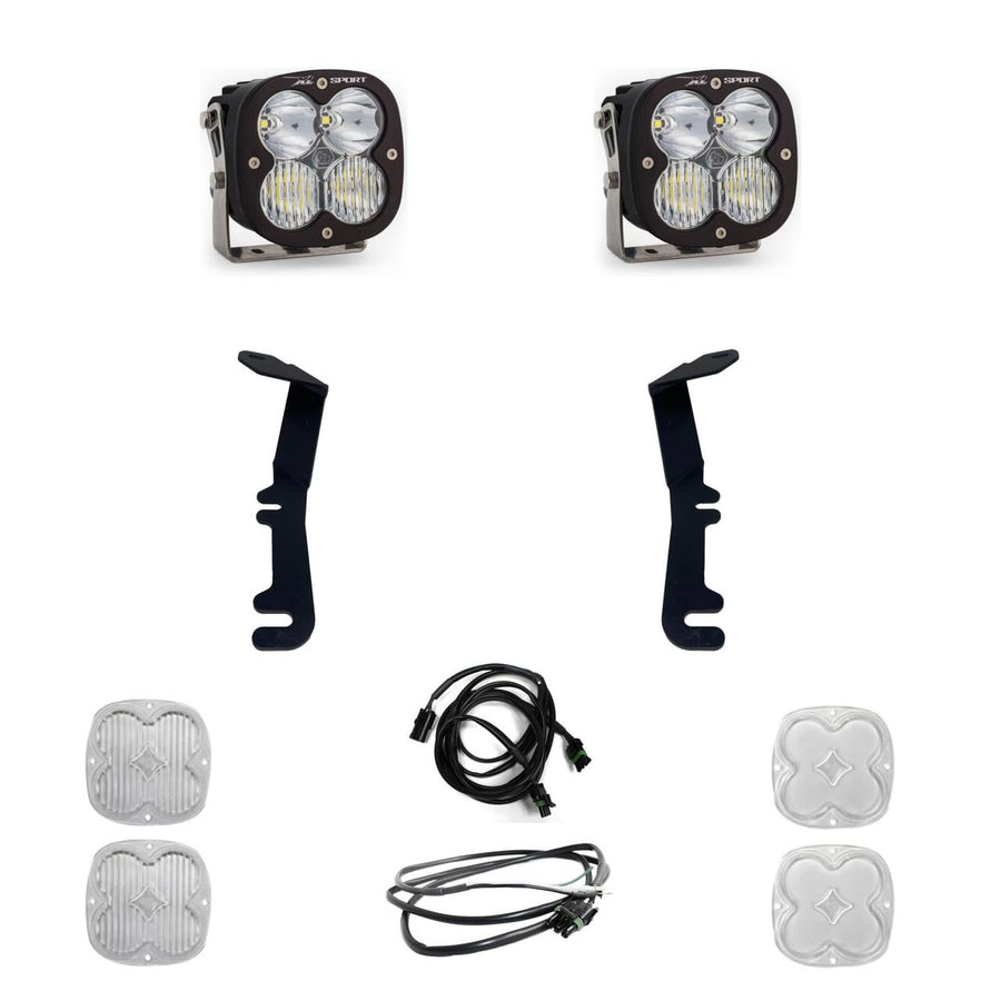 Baja Designs A-Pillar Light Kit XL Sport LED for Dodge RAM 1500 Rebel 2019-22, 1500 TRX 2021-22 Truck (Driving/Combo; Clear)