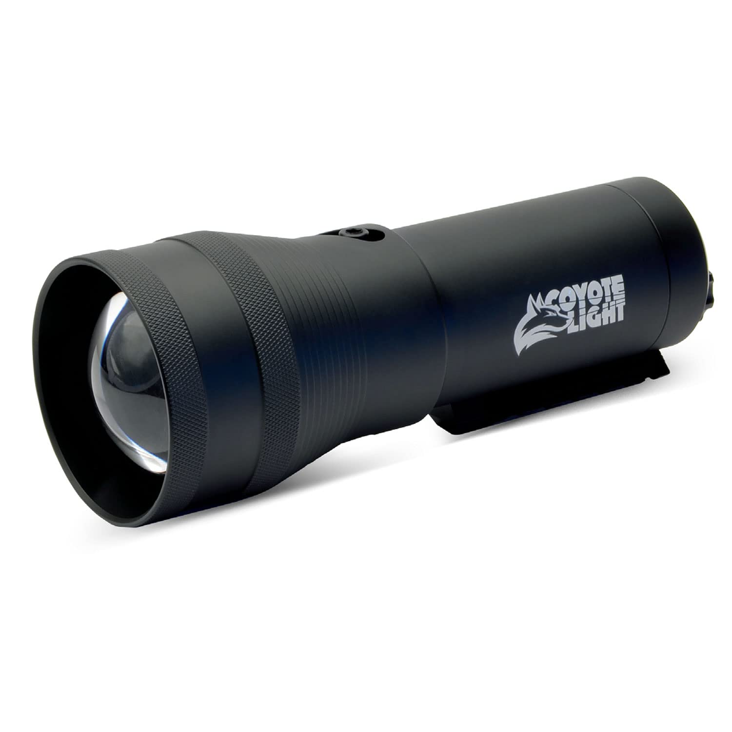 HME COYOTE Pro LIGHT Durable Lightweight Portable Adjustable Intensity Rechargeable Night Vision Hunting Flashlight | Batteries, Case, Handle, 1" Scope Mount & Charger Included, Green LED