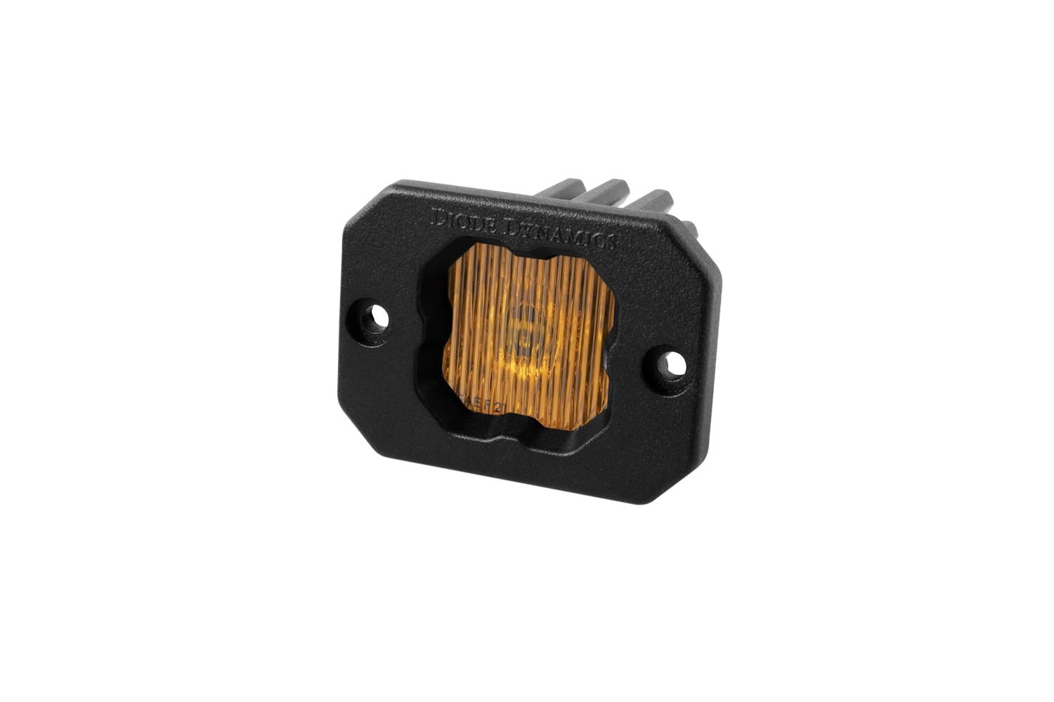 Diode Dynamics Yellow SSC1 SAE/DOT Fog Flush Mount LED Pod (one), Fog w/Amber Backlight SAE