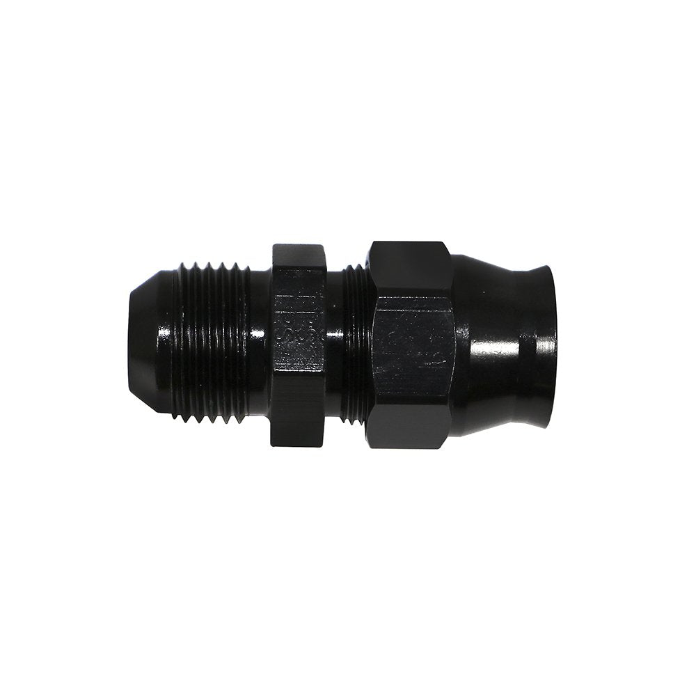 8An Male Fragola Performance Systems 892007-BL X 3/8" Tube An Adapter Fitting Black