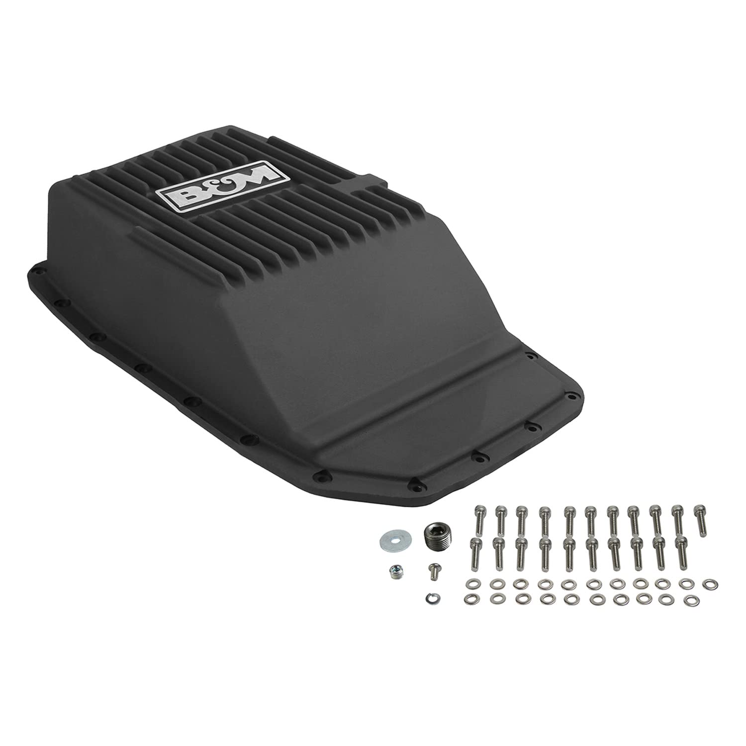 Transmission Pan B&M 70394, black anodized