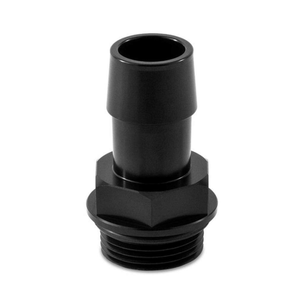 Mishimoto M27x2.0 MMFT-M27-34BK to 3/4" Hose Barb Aluminum Fitting, Black