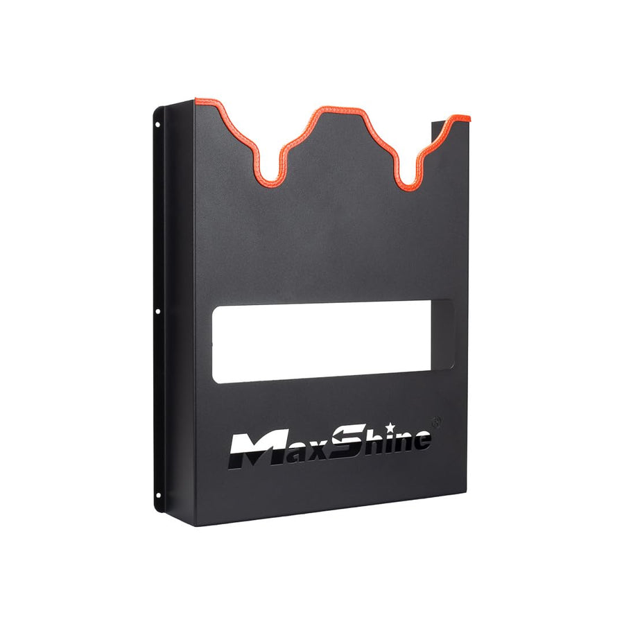 Maxshine Dual Polisher Universal Wall Holder (Black Iron) | Fits Rotary & Dual Action Polishers with Cord Organizer | Anticorrosion, Space-Saving Wall Mount Rack | Car Detailing Storage Accessory