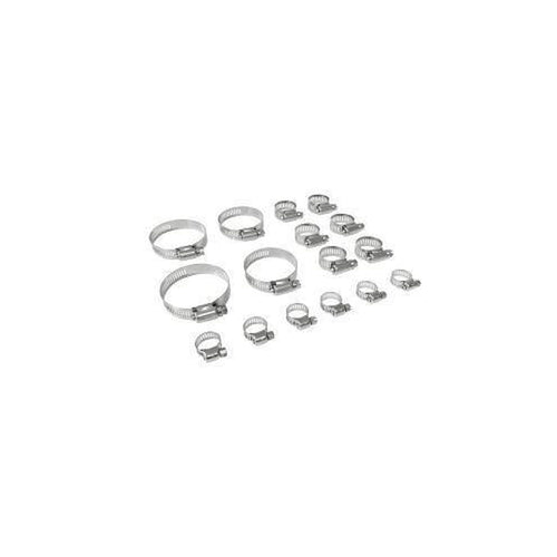 8287-SBKF Scott Drake Stainless Steel Hose Clamp Kit FoMoCo Logo