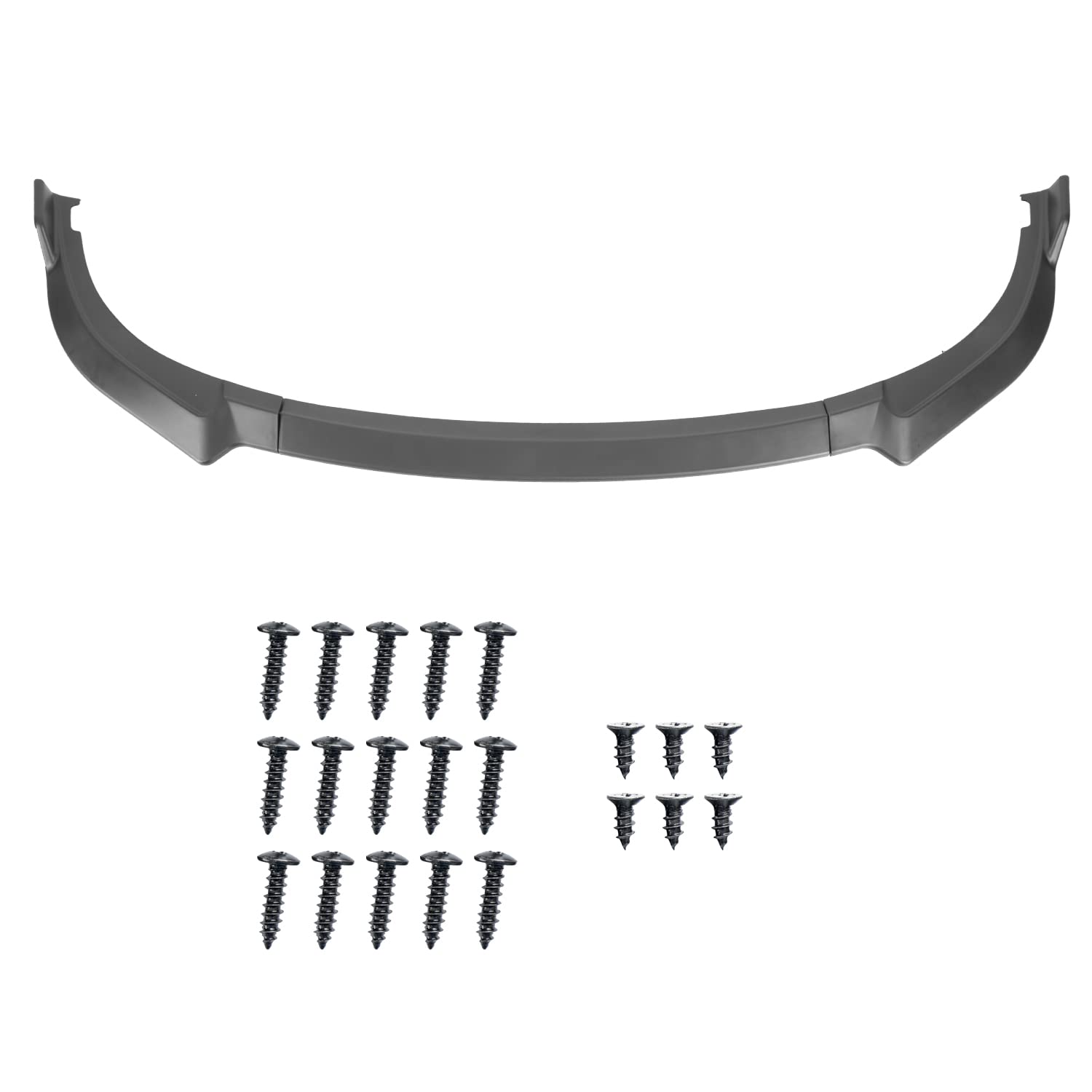 Matte Black Spec-D Tuning Front Bumper Lip Splitter Spoiler 3PC Compatible with 2018-2021 Kia Stinger