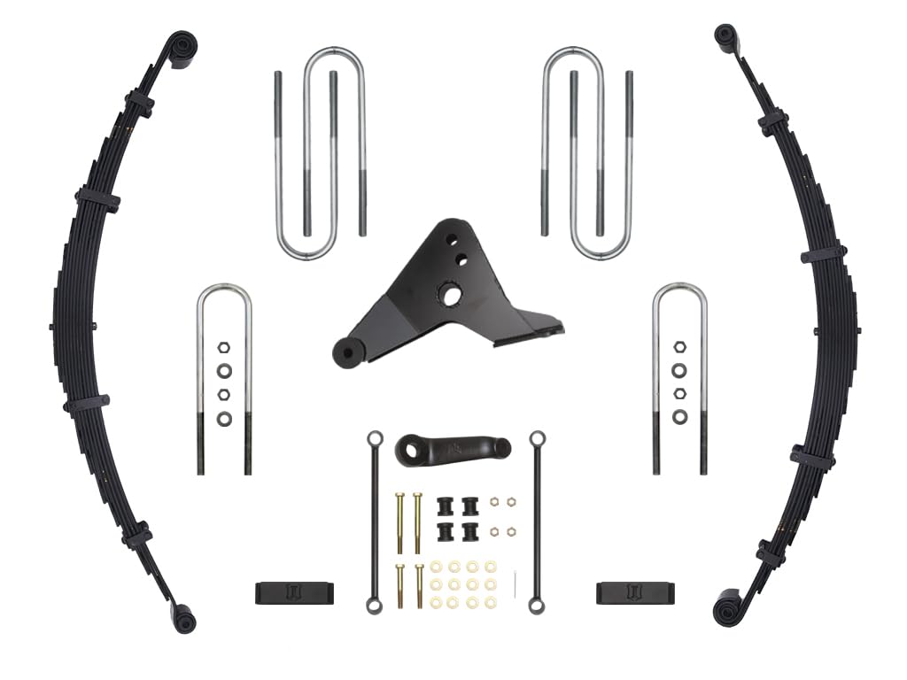 4" Lift Suspension System, ICON, Leaf Spring & Block, Compatible with 2000-04 Ford F250/F350, K34500-99