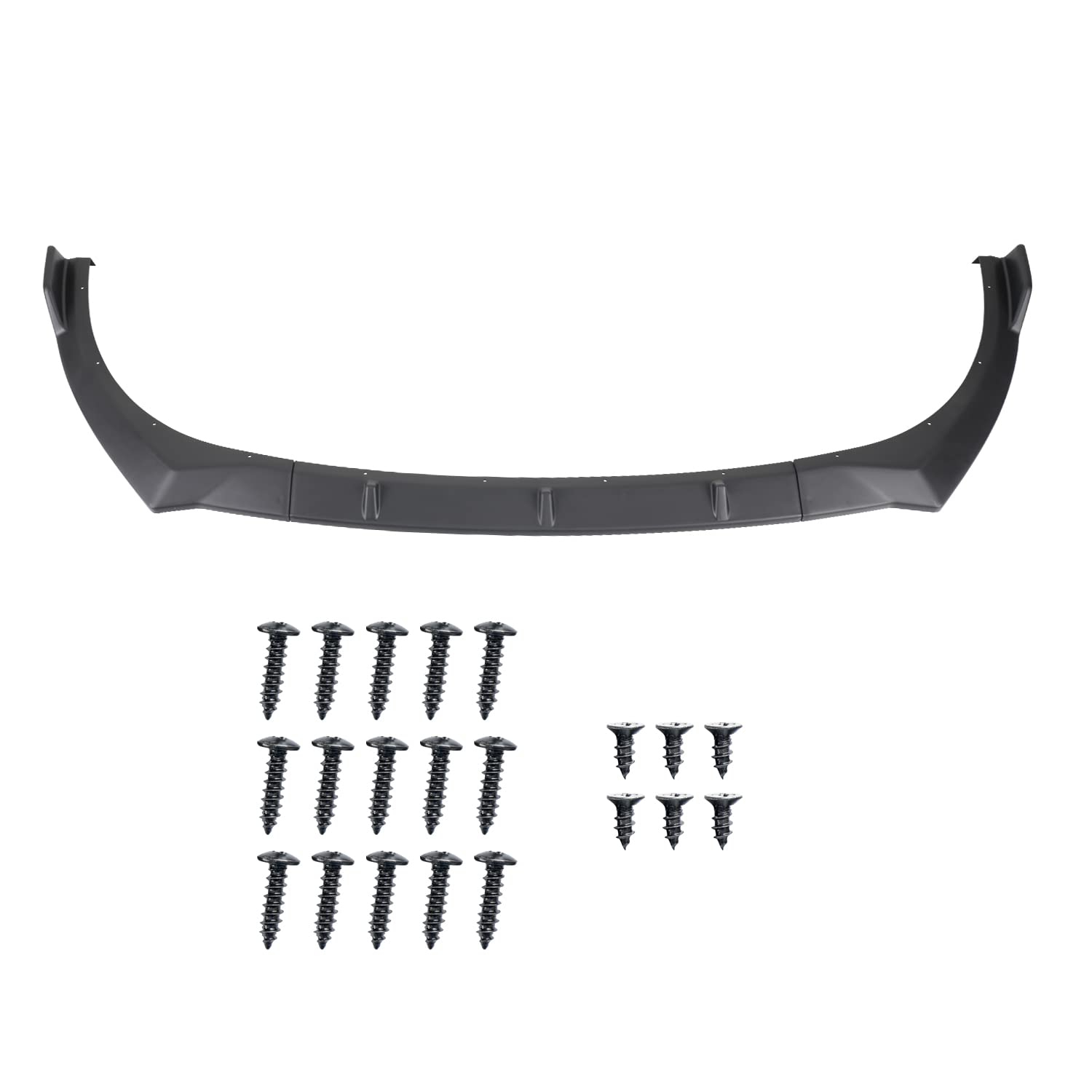 Matte Black Spec-D Tuning Front Bumper Lip Spoiler Body Kit 3PC Compatible with 2021-2022 Hyundai Elantra
