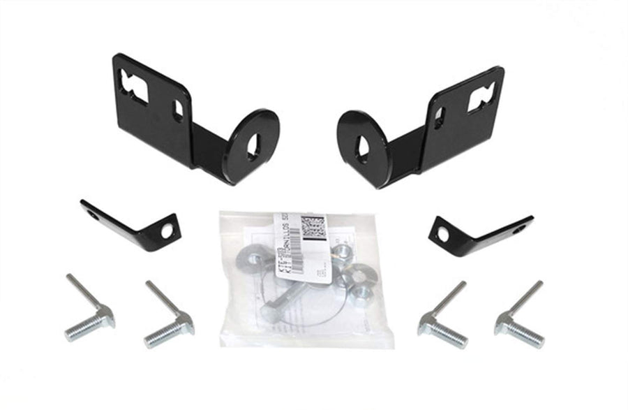 RC2 Bull Bar Go Rhino w/ 20" Single Row Light Mount Hole & Mounting Brackets | Mild Steel, Textured Black | 55883T | Fits 2009 - 2024 Ford F-150 (Excludes Models with Front park assist)