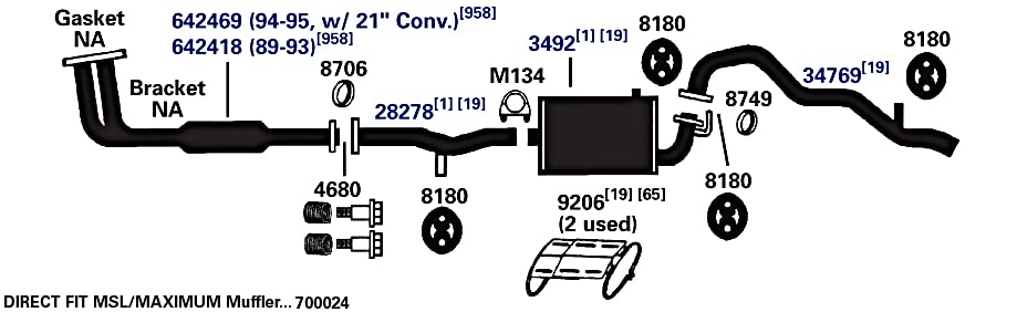 Exhaust Tail Pipe AP Exhaust Products 34769