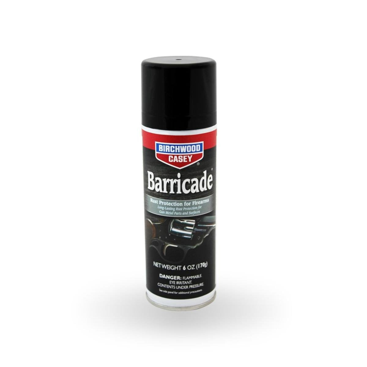Barricade Birchwood Casey Rust Protection Aerosol | Effective Long-Lasting Anti-Rust Lubricant for Gun Metal Parts and Surfaces, 6 fl. oz.