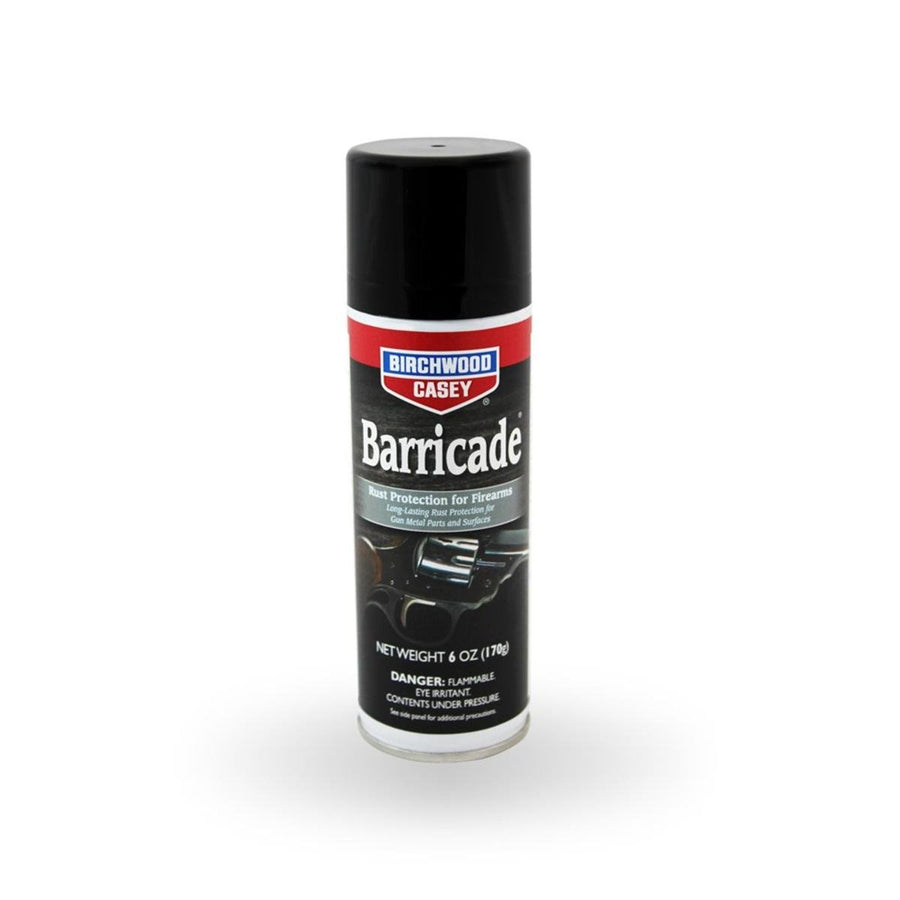 Barricade Birchwood Casey Rust Protection Aerosol | Effective Long-Lasting Anti-Rust Lubricant for Gun Metal Parts and Surfaces, 6 fl. oz.