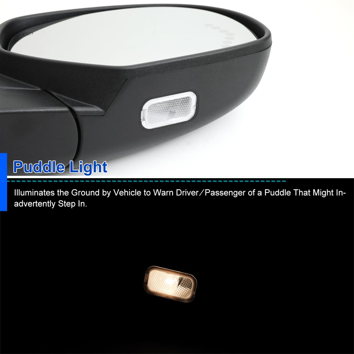 Spec-D Tuning Power Heated Right Passenger Side Fold LED Arrow Mirror Compatible with 2007-2013 Chevy Silverado GMC Sierra