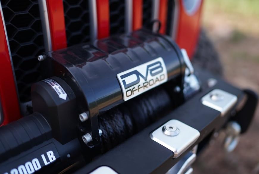 WB12SR | DV8 Offroad | Recovery Winch | Synthetic Rope with Hawse Fairlead | 12,000 Line Pull Rating | 6.0HP Motor | 3-Stage Planetary Gears in 265:1 Ratio | Dual Remotes Included