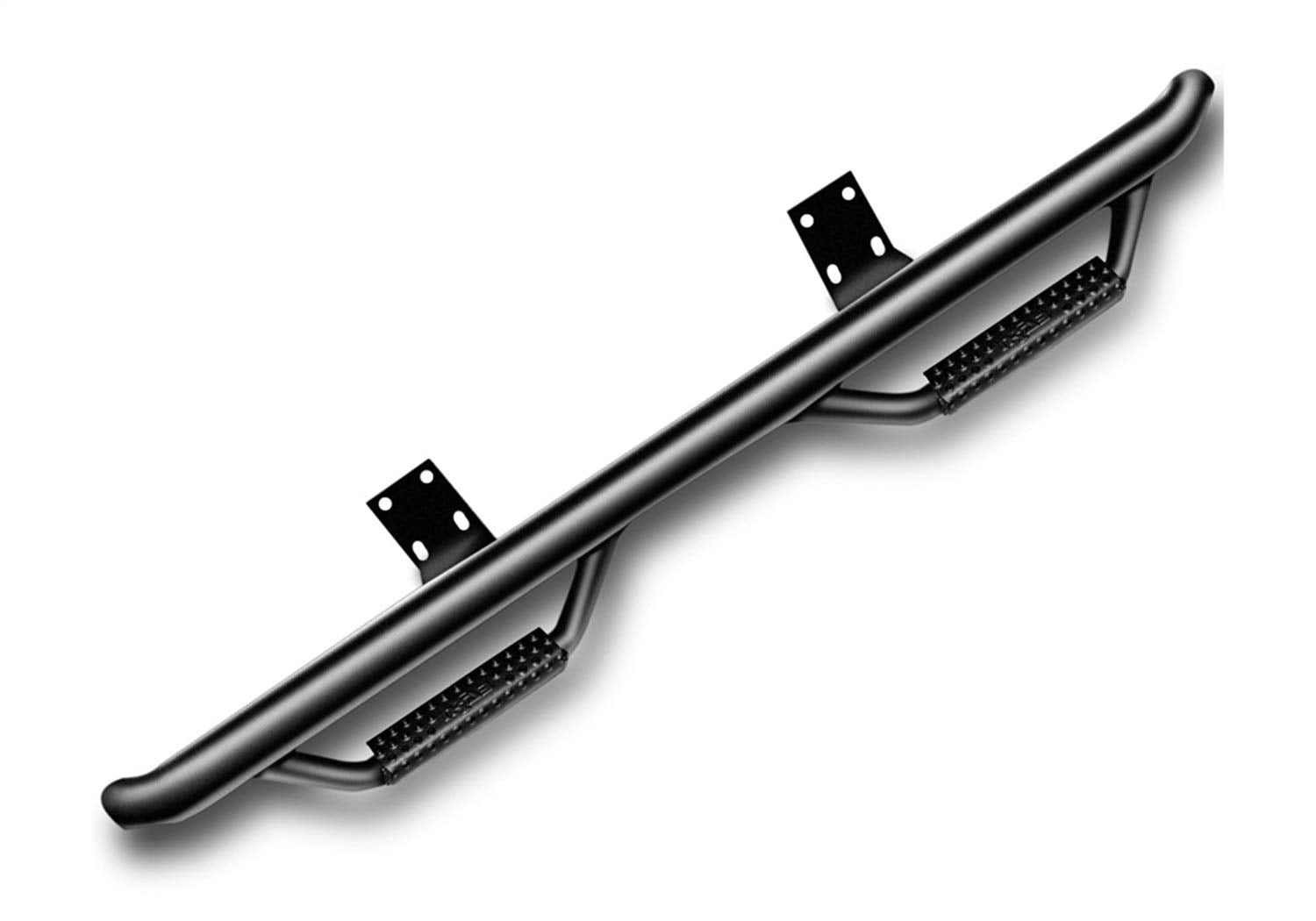 Nerf Steps RealTruck for Silverado/Sierra | Cab Length, Heavy Duty Steel, Textured Black | C1473QC-TX | Fits 2014 - 2018 Chevrolet / GMC 1500, 2019 1500 LD/Limited Double Cab