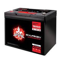1650W Shuriken 70AMP Hours Full Size AGM 12V Battery