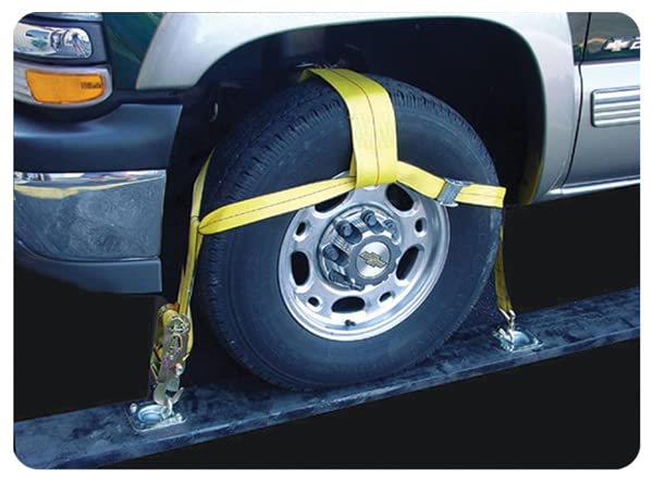 Tie Straps Erickson Adjustable Tire Strap with Ratchet 10000 LBS 1 Pair #58522