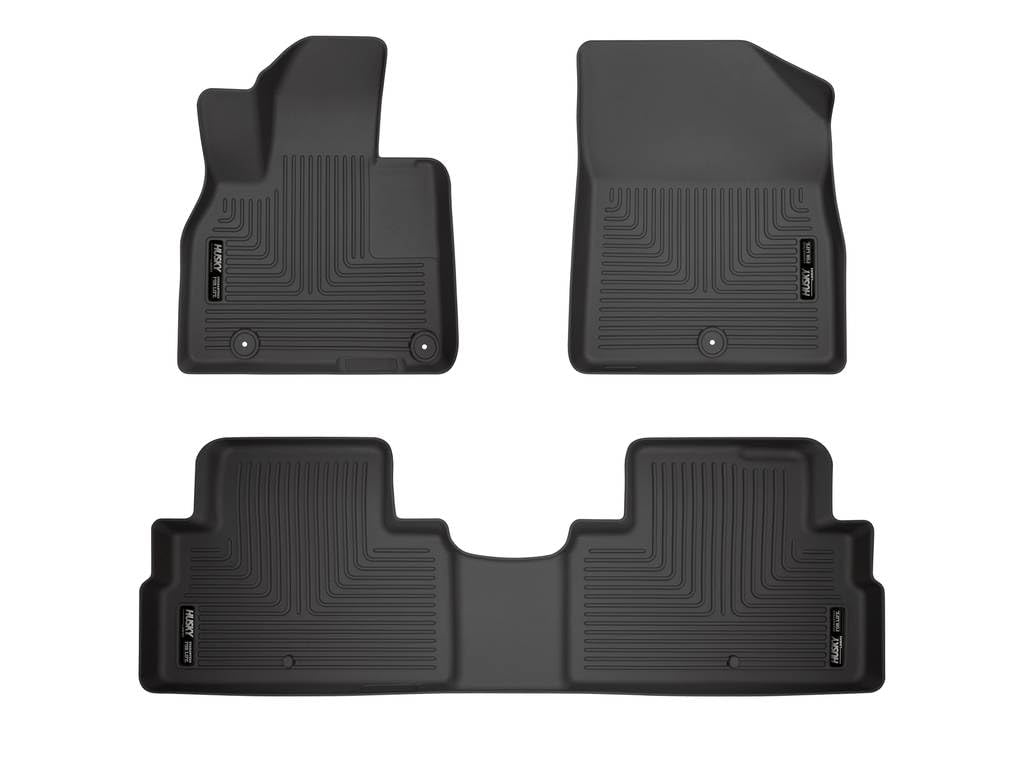 Husky Liners Front & Weatherbeater 2nd Seat Floor Liners Fits 2020 Kia Telluride