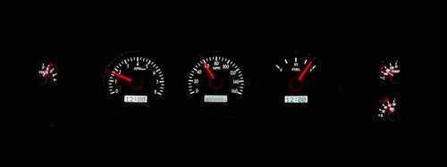 Dakota Digital 70-72 Chevy Chevelle SS EL Camino VHX-70C-CVL-S-W Analog Dash Gauges Silver Alloy White