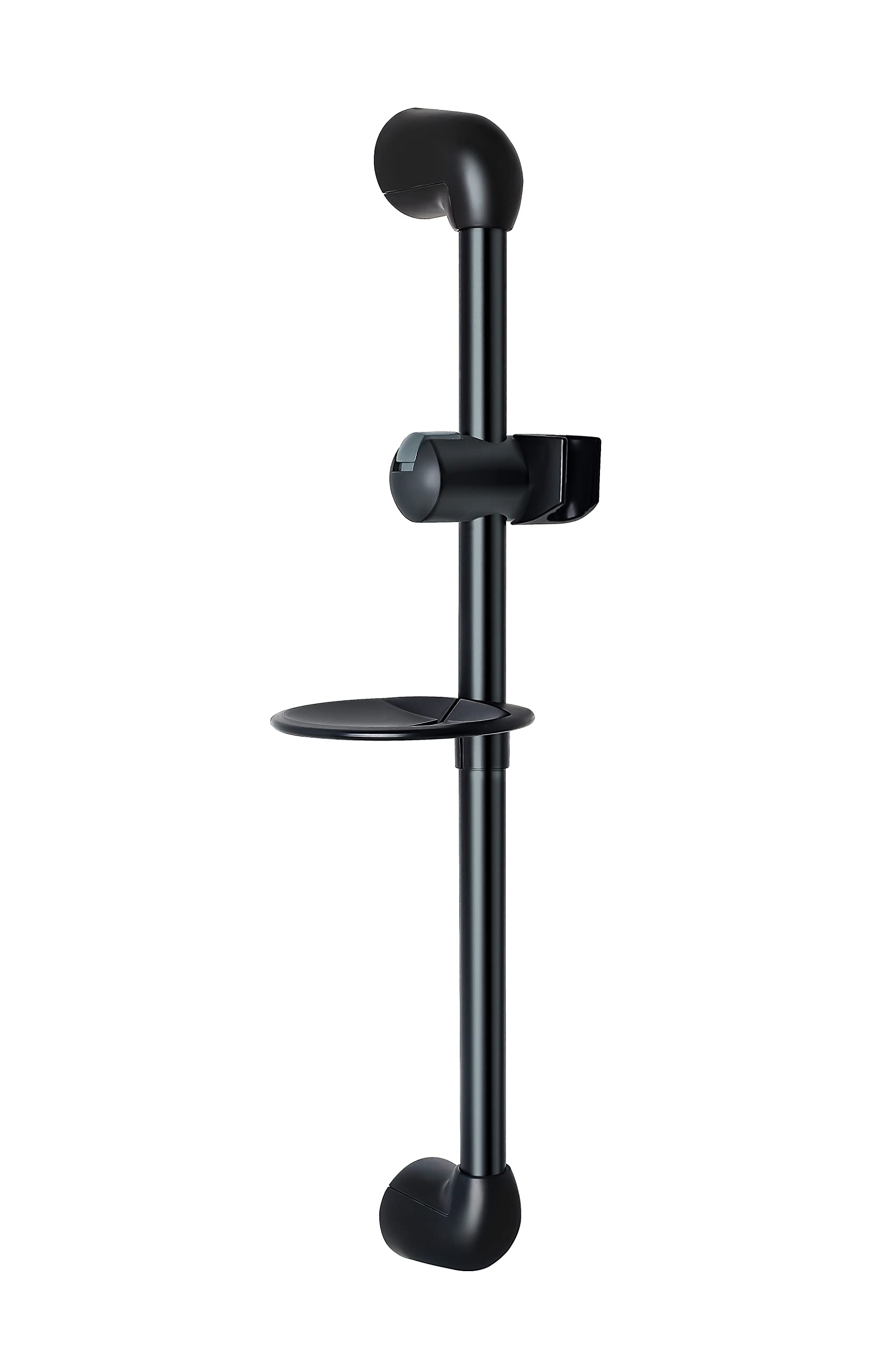 Dura Faucet RV Height and Angle Brass Adjustable Shower Slide Bar for Handheld Shower Head Wand - DF-SA300P-MB Wall Mount Holder
