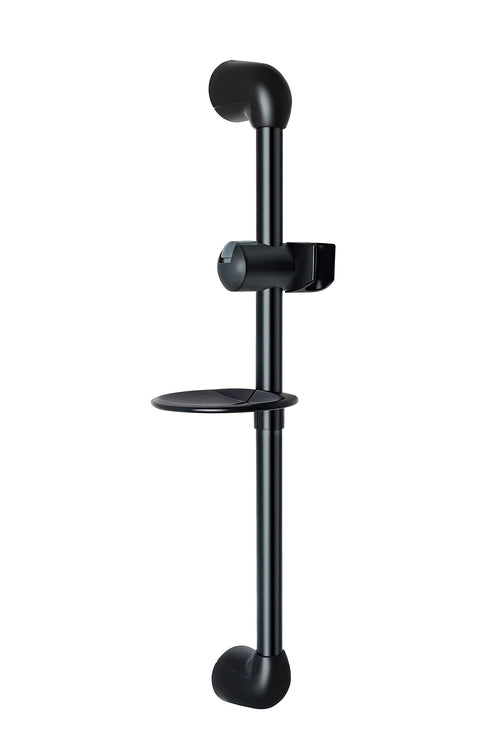 Dura Faucet RV Height and Angle Brass Adjustable Shower Slide Bar for Handheld Shower Head Wand - DF-SA300P-MB Wall Mount Holder