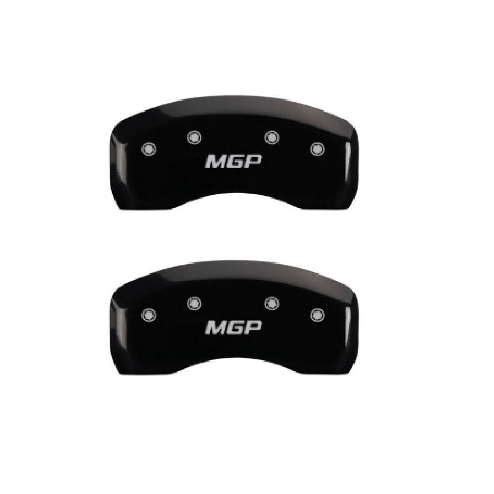 Set of 4 MGP 16235SMGPBK Front and Rear Black Disc Brake Caliper Covers for 2017 Toyota Corolla iM w/ 17" Rims