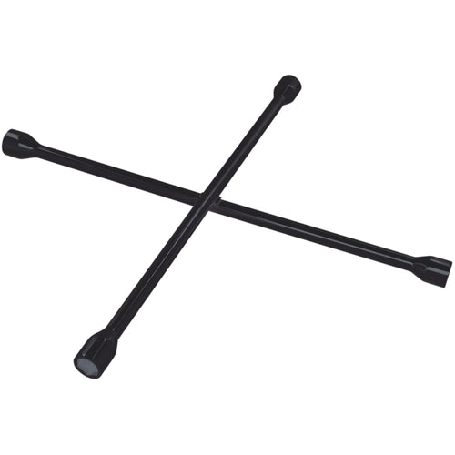 25-Inch Performance Tool Black Truck SAE/Metric 4-Way Cross Lug Wrench
