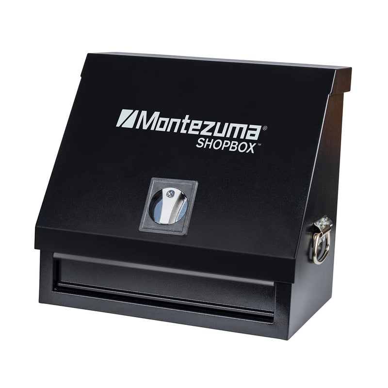 18" x 12" Montezuma Steel Triangle Shopbox, Black