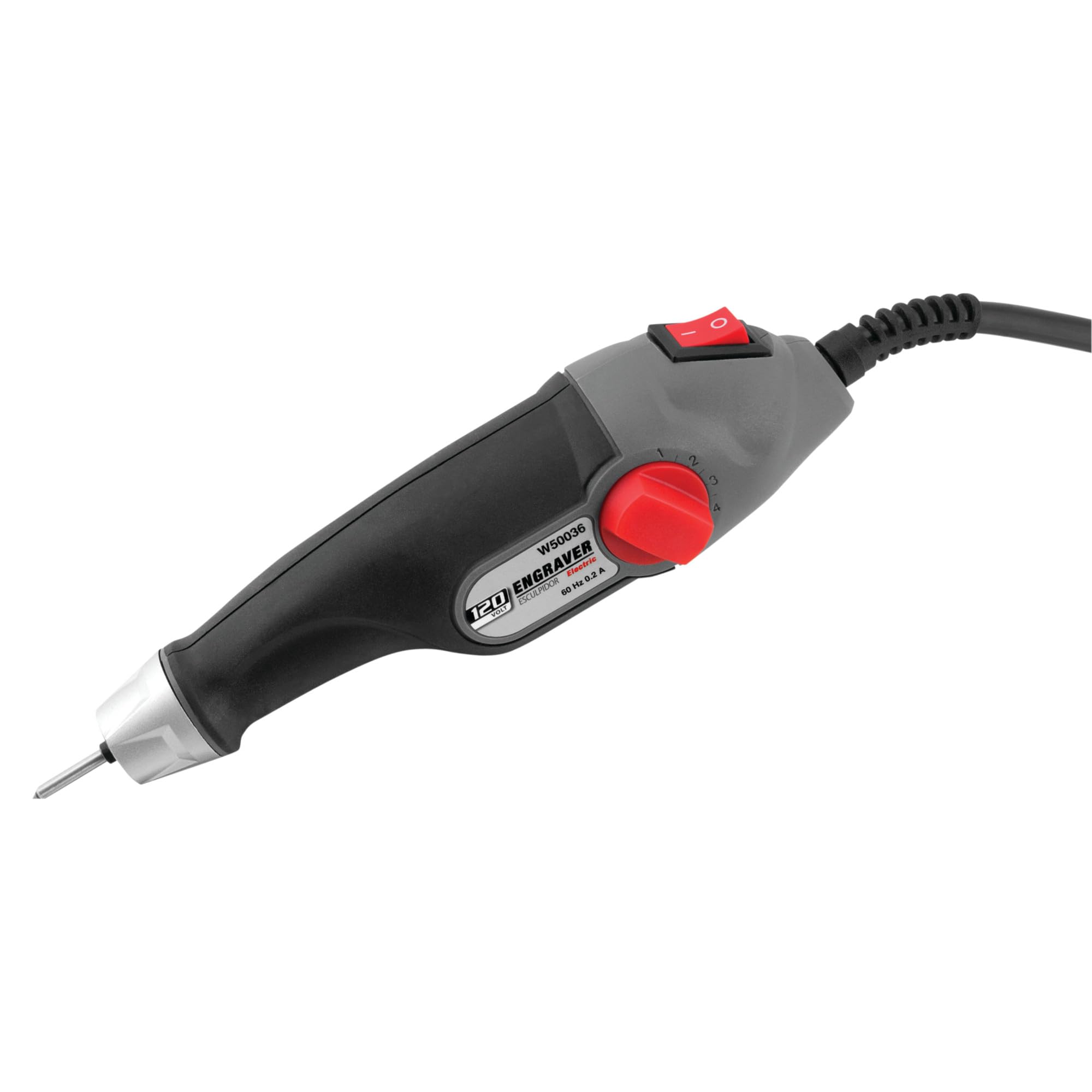 W50036 Performance Tool 120V Electric Etching Engraving Pen With Adjustment Dial, Perfect Accessory for Crafting, Engrave Carve Tool Steel Jewellery Engraver Pen